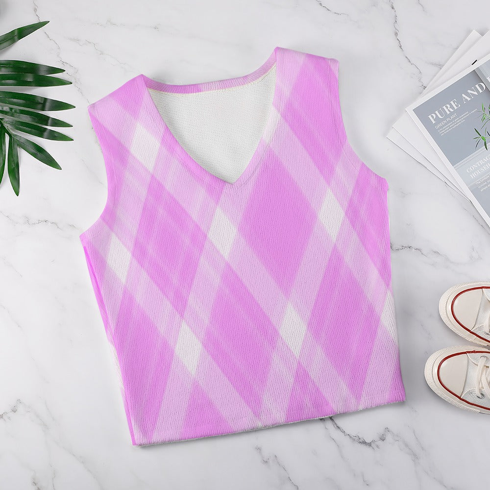 KSC's Custom Vest Designs Women's Long Sleeve Button Knit Vest - 10 OPTIONS INSIDE