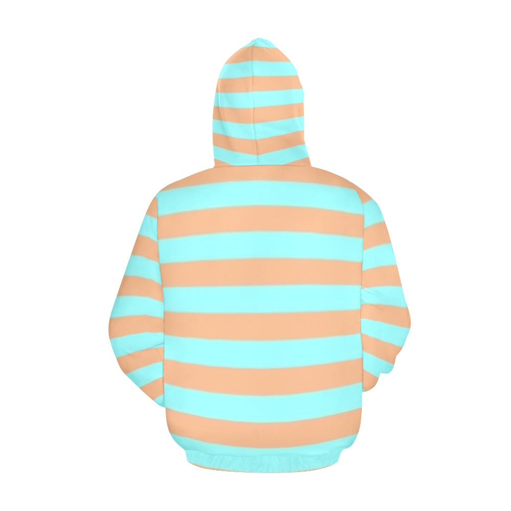 KSC's Exclusive Women's Stripe Design Hoodies Collection (10 Styles) Hoodie (Model H13)