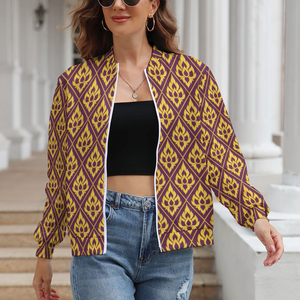 Women's Long Sleeve Zipper Jacket (10 Options) - KSC's Limited Edition Collections Designer Style