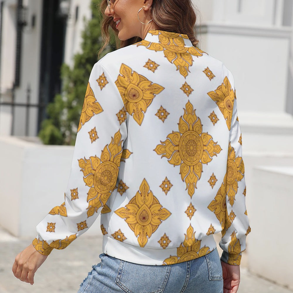 Women's Long Sleeve Zipper Jacket (10 Options) - KSC's Limited Edition Collections Designer Style