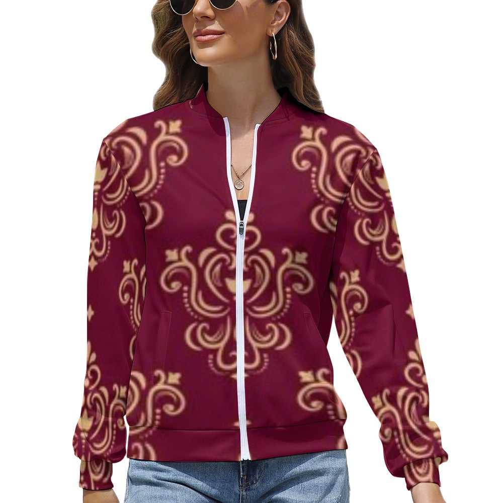 Women's Long Sleeve Zipper Jacket (10 Options) KSC's Limited Edition Designer Collections