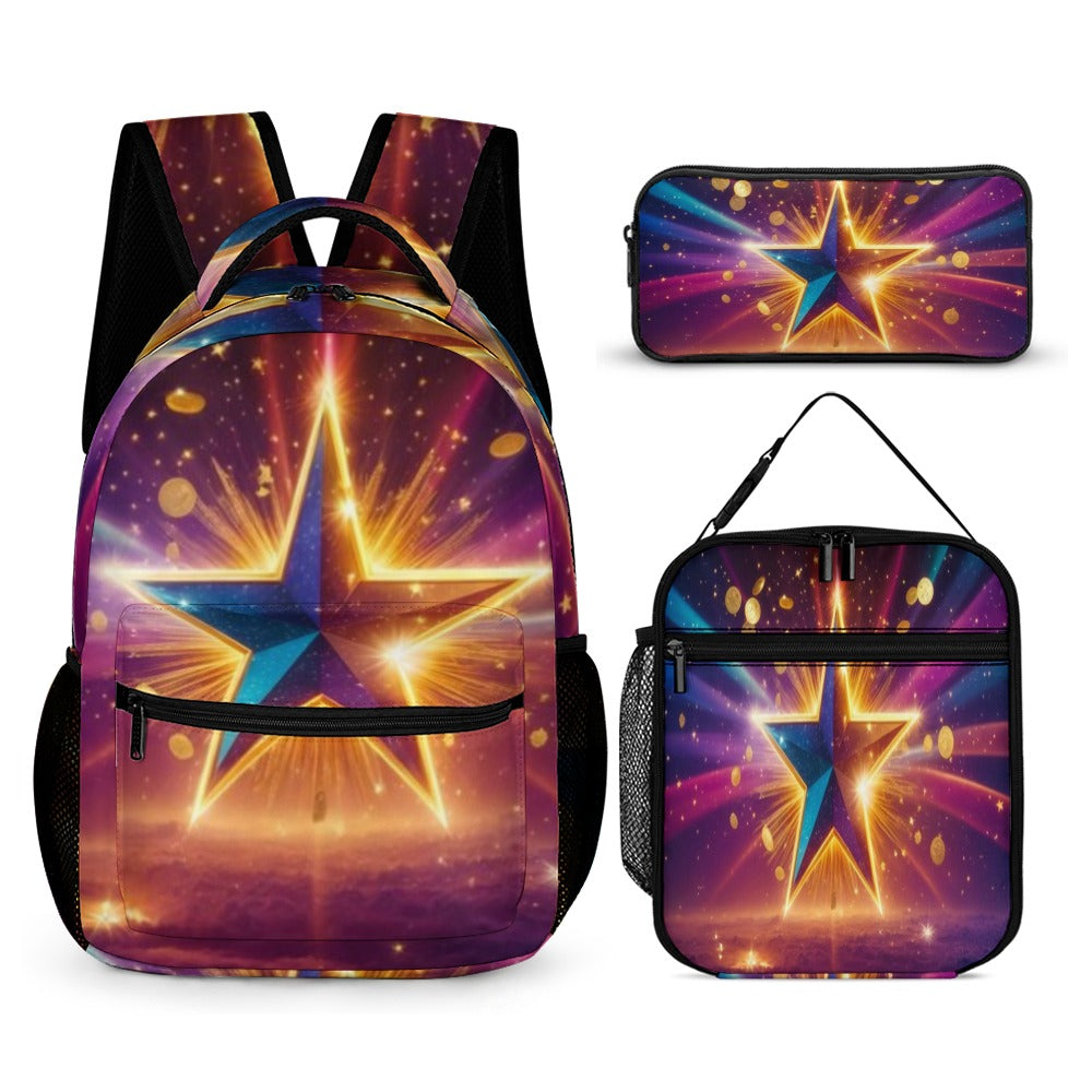 BACK TO SCHOOL BUNDLES -3PC Back To School Set - KSC's Custom Designs Back To School Sets - Backpacks, Three piece set combination Backpacks, Lunch Box, Pencil Bag/Organizer