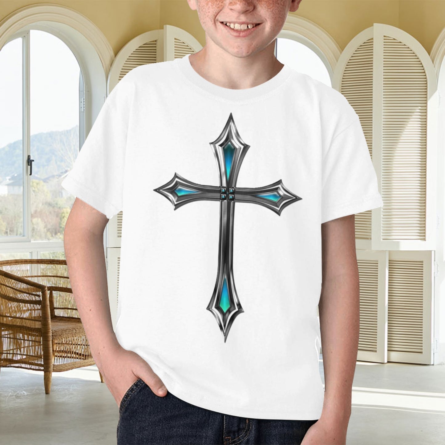 KSC's Exclusive Kids Designs- Young Men's/Boys Kids' All Over Print T-shirt Kids Print T-shirt