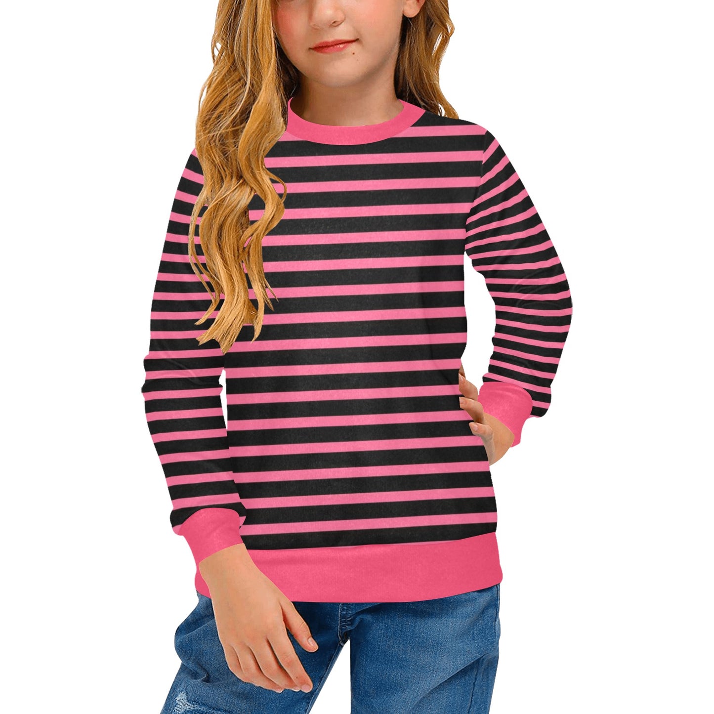 KSC's Designs Girl's Crew Neck Sweaters