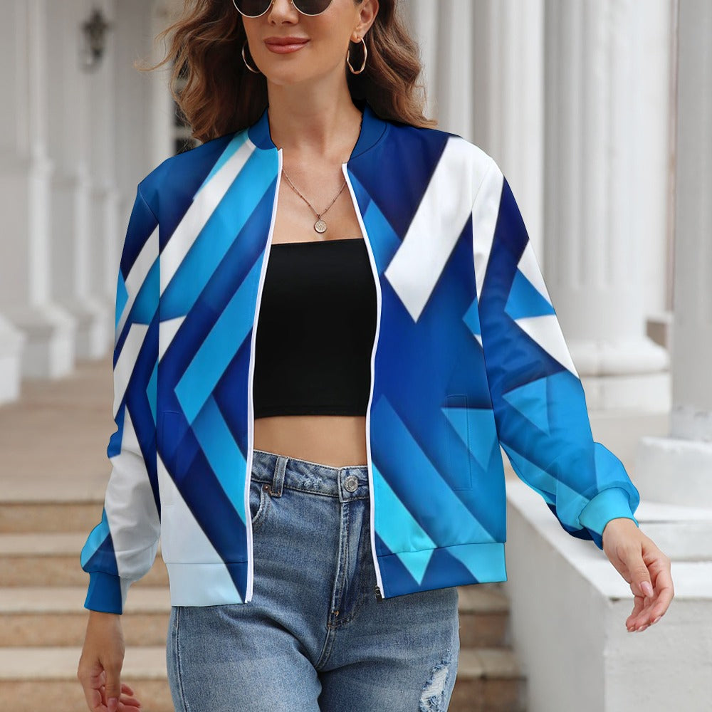 Women's Long Sleeve Zipper Jacket (10 Options) - KSC's Limited Edition Designer Collection