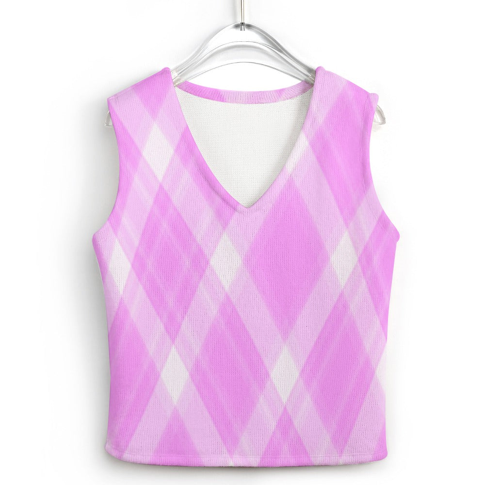 KSC's Custom Vest Designs Women's Long Sleeve Button Knit Vest - 10 OPTIONS INSIDE