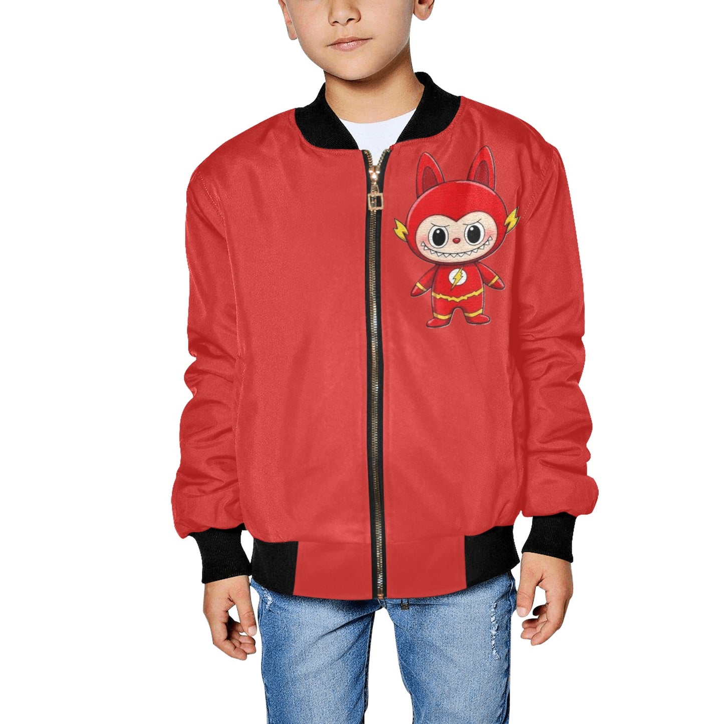 ๐งฅ๐ฅ โToo Cool for Recess!โ Labubu Kidโs Bomber Jacket - Kid's Bomber Jacket