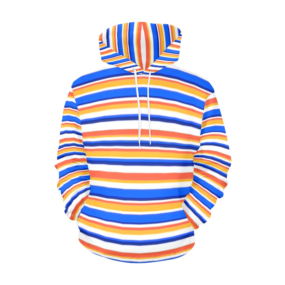 KSC's Exclusive Women's Stripe Design Hoodies Collection (10 Styles) Hoodie (Model H13)