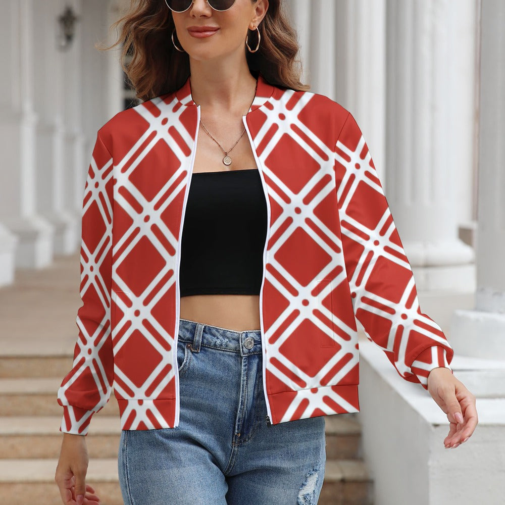 Women's Long Sleeve Zipper Jacket