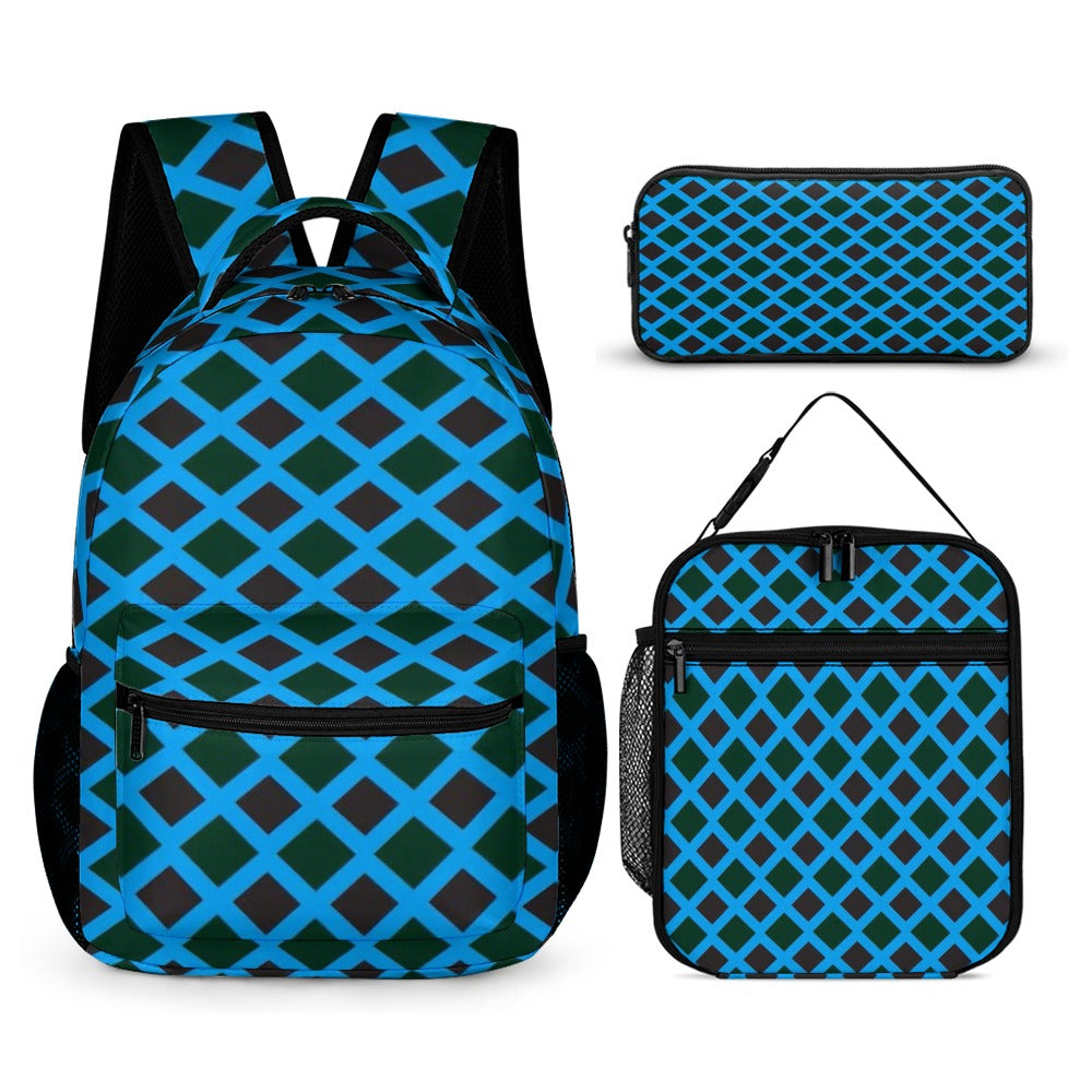BACK TO SCHOOL BUNDLES -3PC Back To School Set - KSC's Custom Designs Back To School Sets - Backpacks, Three piece set combination Backpacks, Lunch Box, Pencil Bag/Organizer