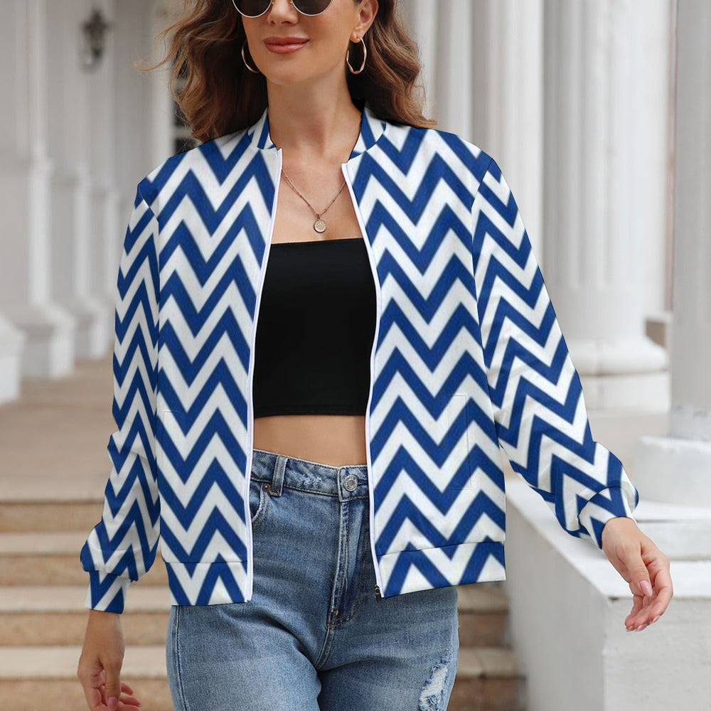 Women's Long Sleeve Zipper Jacket (10 Options) - KSC's Limited Edition Designer Collection
