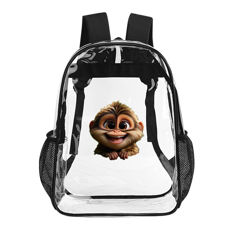 KSC's Custom Designs On Transparent Bag 17 inch New