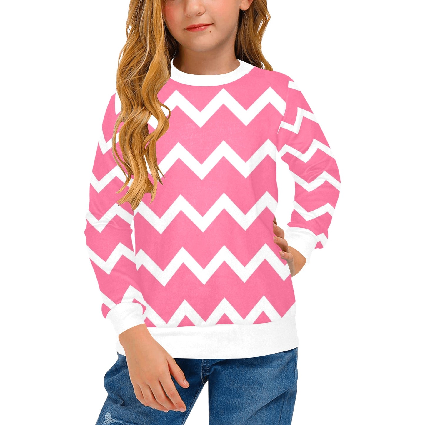 KSC's Designs Girl's Crew Neck Sweaters
