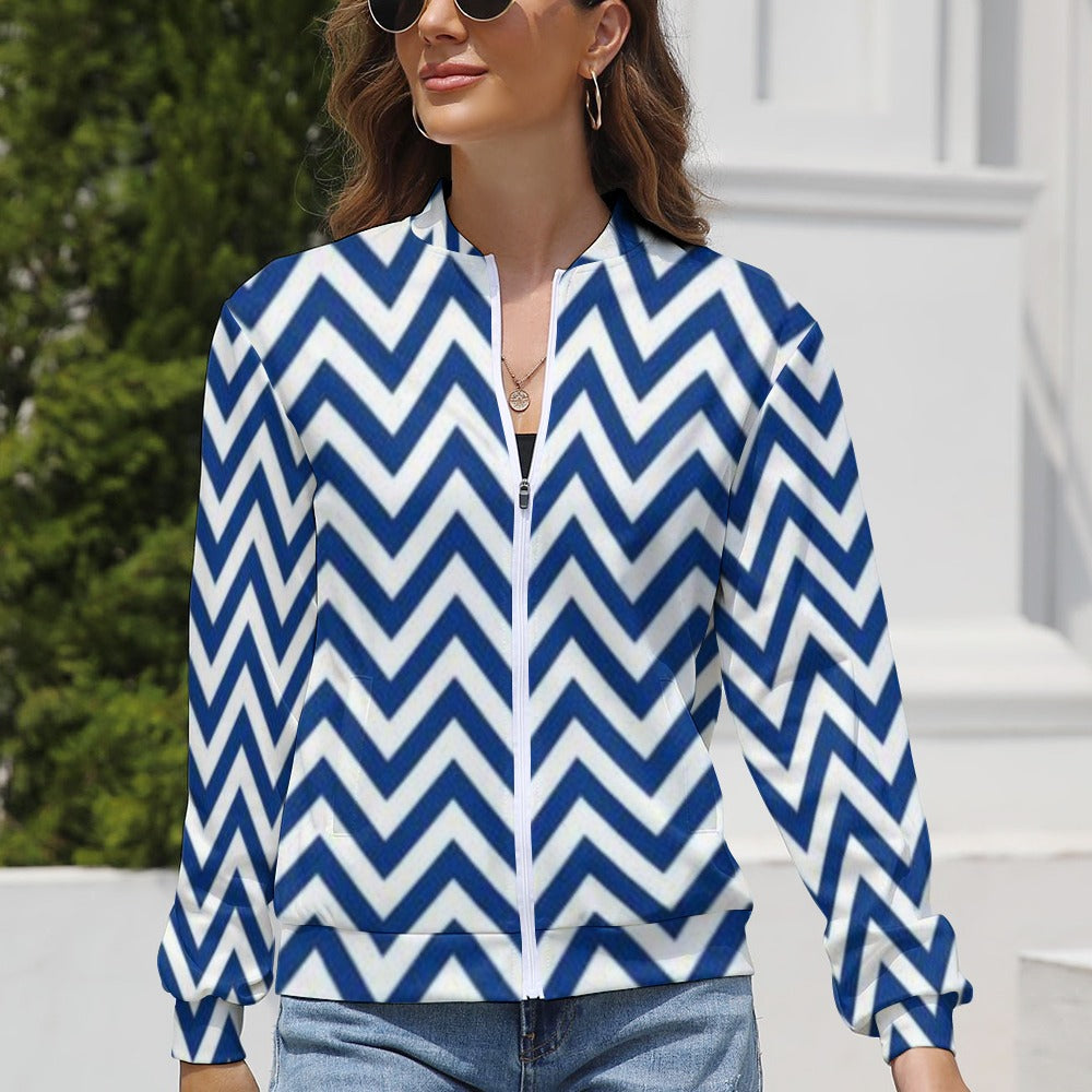 Women's Long Sleeve Zipper Jacket (10 Options) - KSC's Limited Edition Designer Collection