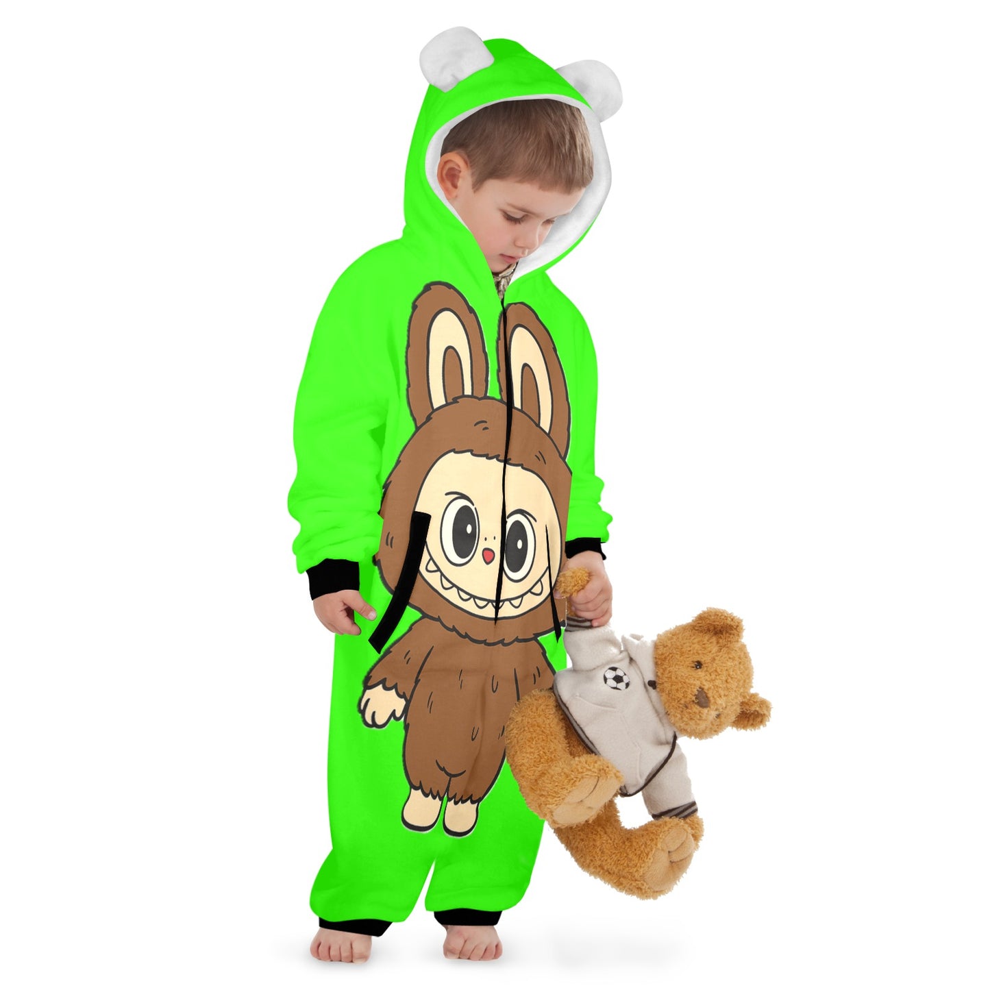 KSC's Exclusive Labubu Little Kids Onesies (2 to 7 Years Old) - Brown Bear Labubu