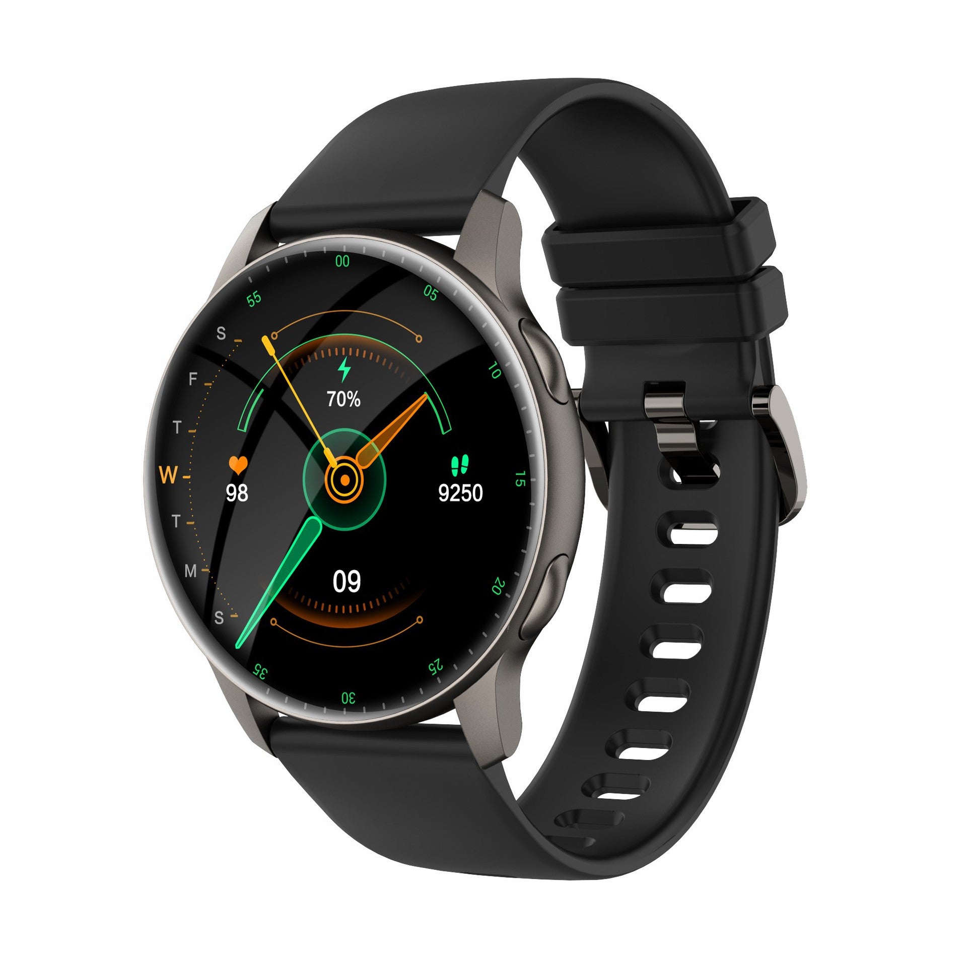 LA17 Smart Watch New Round Screen AMOLED Women's Health Heart Rate Blood Oxygen Sleep Monitoring Exercise Step Meter