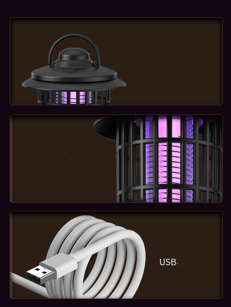 Electric Mosquito & Bug repellent lamp, household and outdoor lighting mosquito killer lamp, USB charging mosquito repellent, commercial and residential dual-use electric mosquito killer