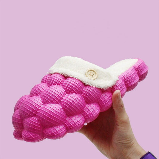 CUTE & COMFY SLIDES -Non-slip Warm Cotton Bubble Slides for Home