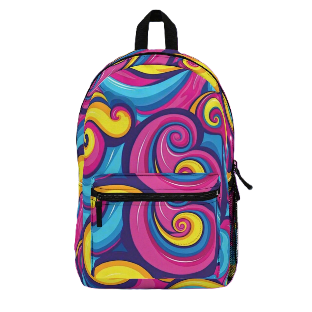 KSC's Exclusive Designs Swirl Backpack - Back to School Multicolor Backpacks