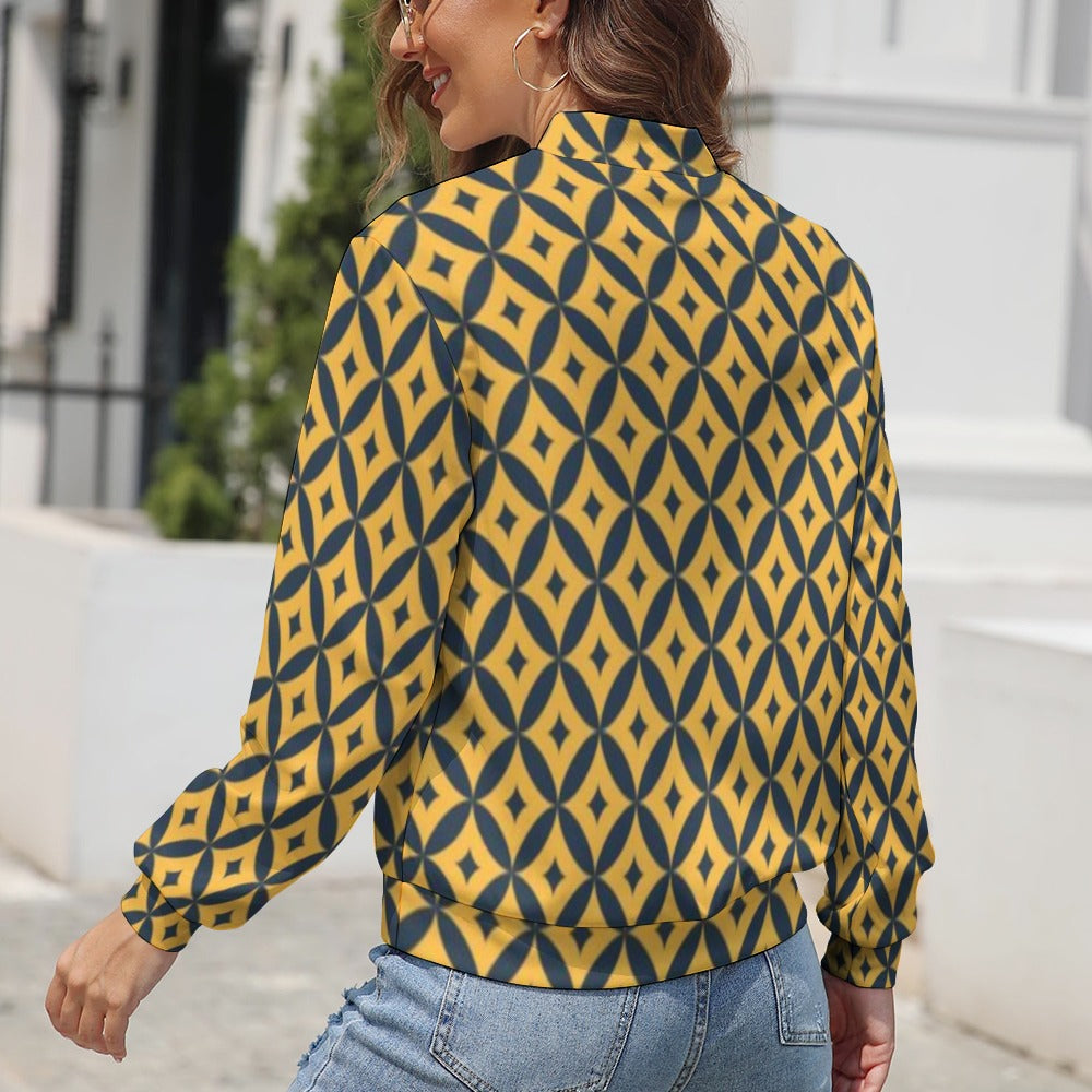Women's Long Sleeve Zipper Jacket (10 Options) - KSC's Limited Edition Collections Designer Style