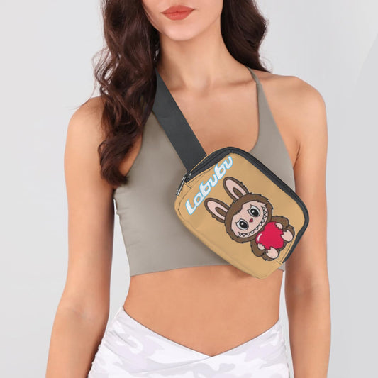 🧸💖 “Heart-Stoppingly Cute!” Labubu Love Bags – Trending Crossbody & Fanny Style for All Ages -Most Popular & Trending Cute Brown Labubu Holding Heart Cross Body Bags- Fanny Bags for Adults & Kids