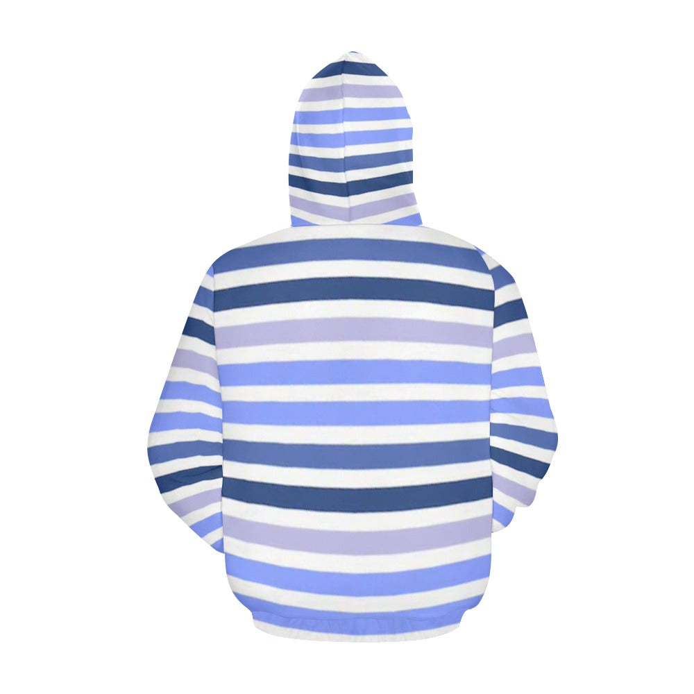 KSC's Exclusive Women's Stripe Design Hoodies Collection (10 Options) Hoodie (Model H13)