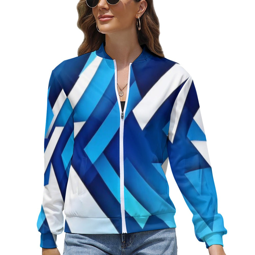 Women's Long Sleeve Zipper Jacket (10 Options) - KSC's Limited Edition Designer Collection