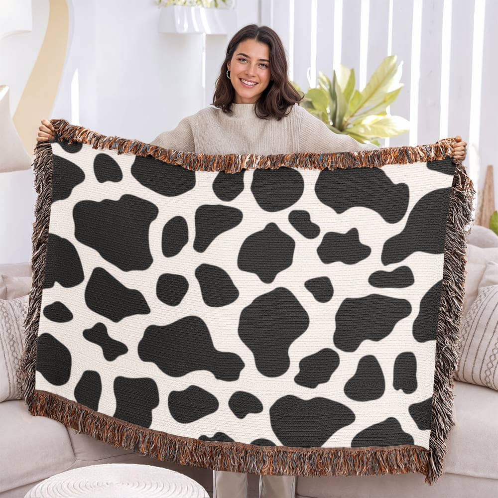 Animal Print Design Heirloom Artwork Woven Blanket