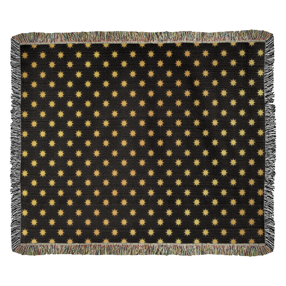 POPULAR DESIGN- Custom Designer Sun Pattern Heirloom Artwork Woven Blanket