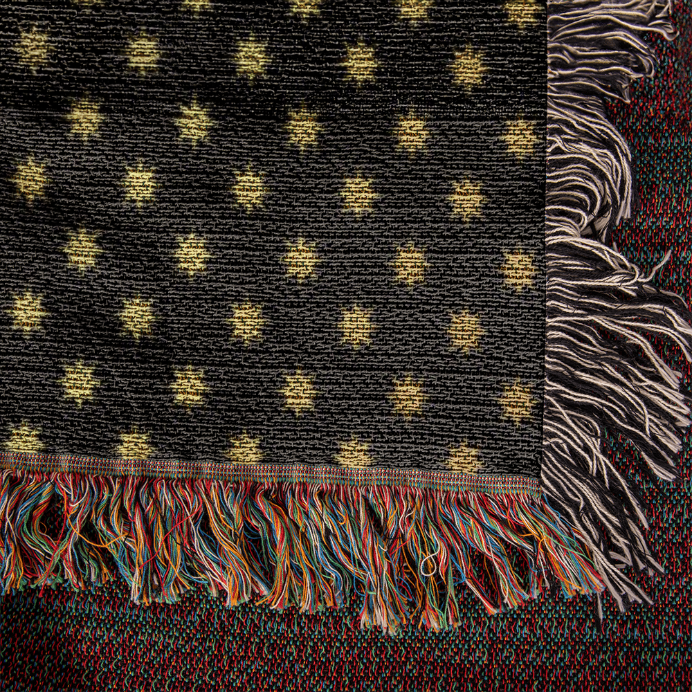 POPULAR DESIGN- Custom Designer Sun Pattern Heirloom Artwork Woven Blanket