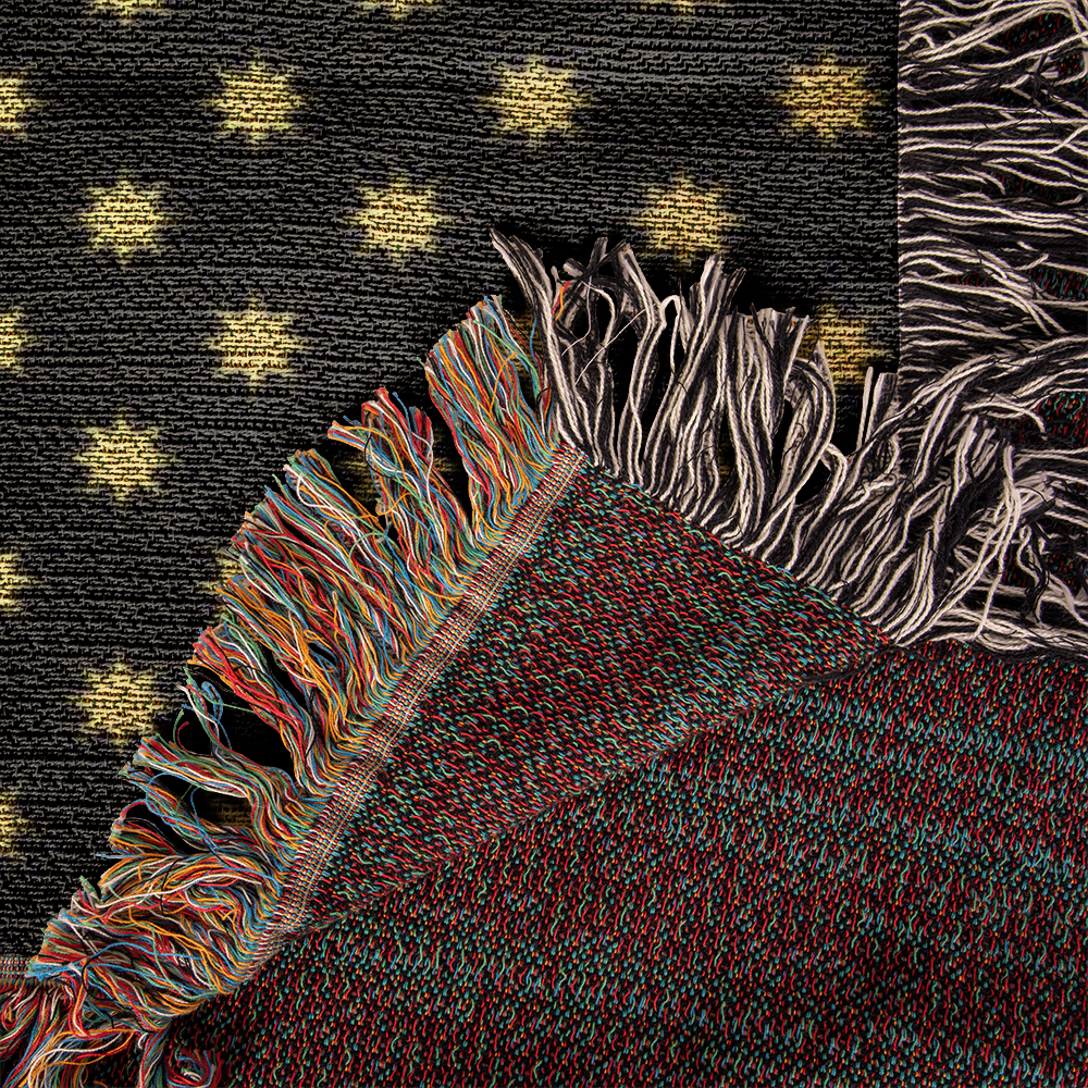 POPULAR DESIGN- Custom Designer Sun Pattern Heirloom Artwork Woven Blanket