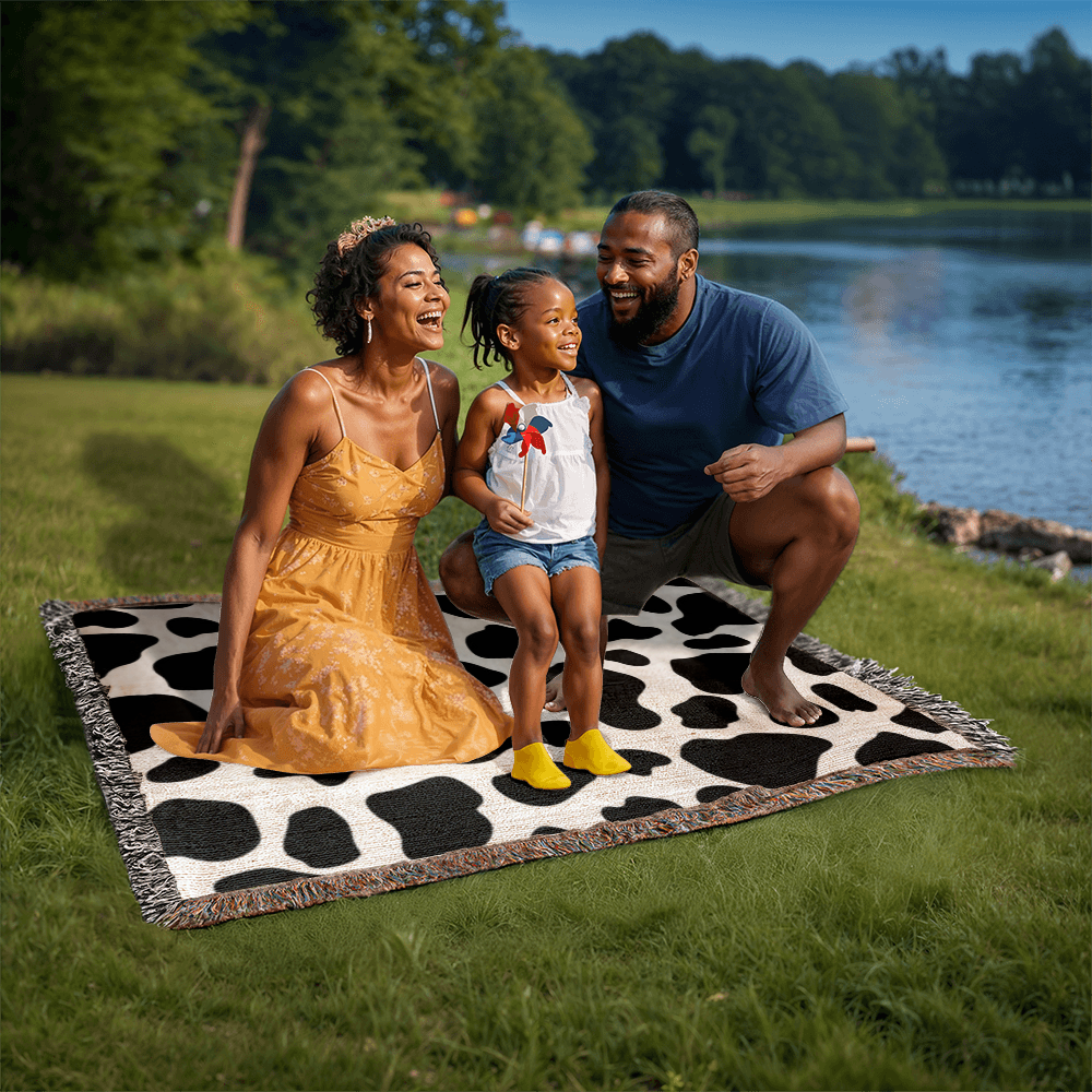 Animal Print Design Heirloom Artwork Woven Blanket