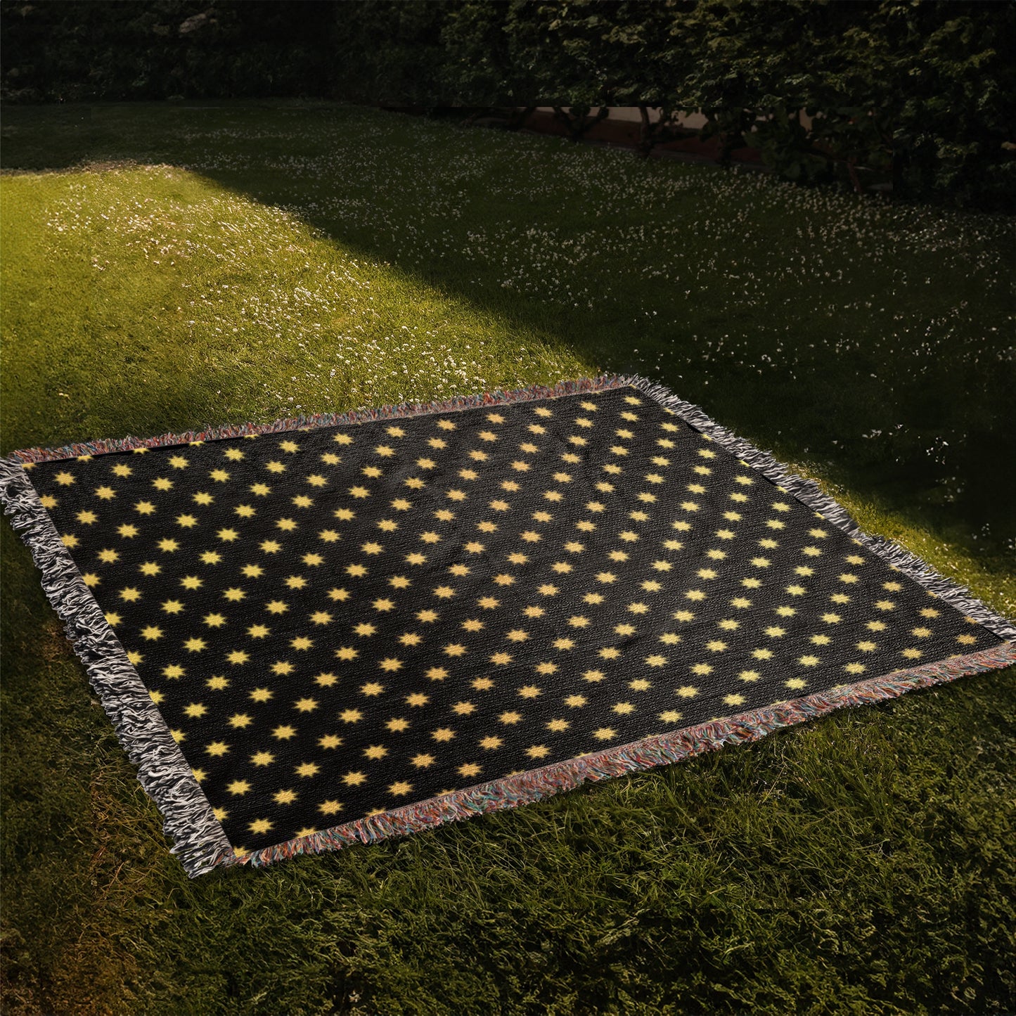 POPULAR DESIGN- Custom Designer Sun Pattern Heirloom Artwork Woven Blanket