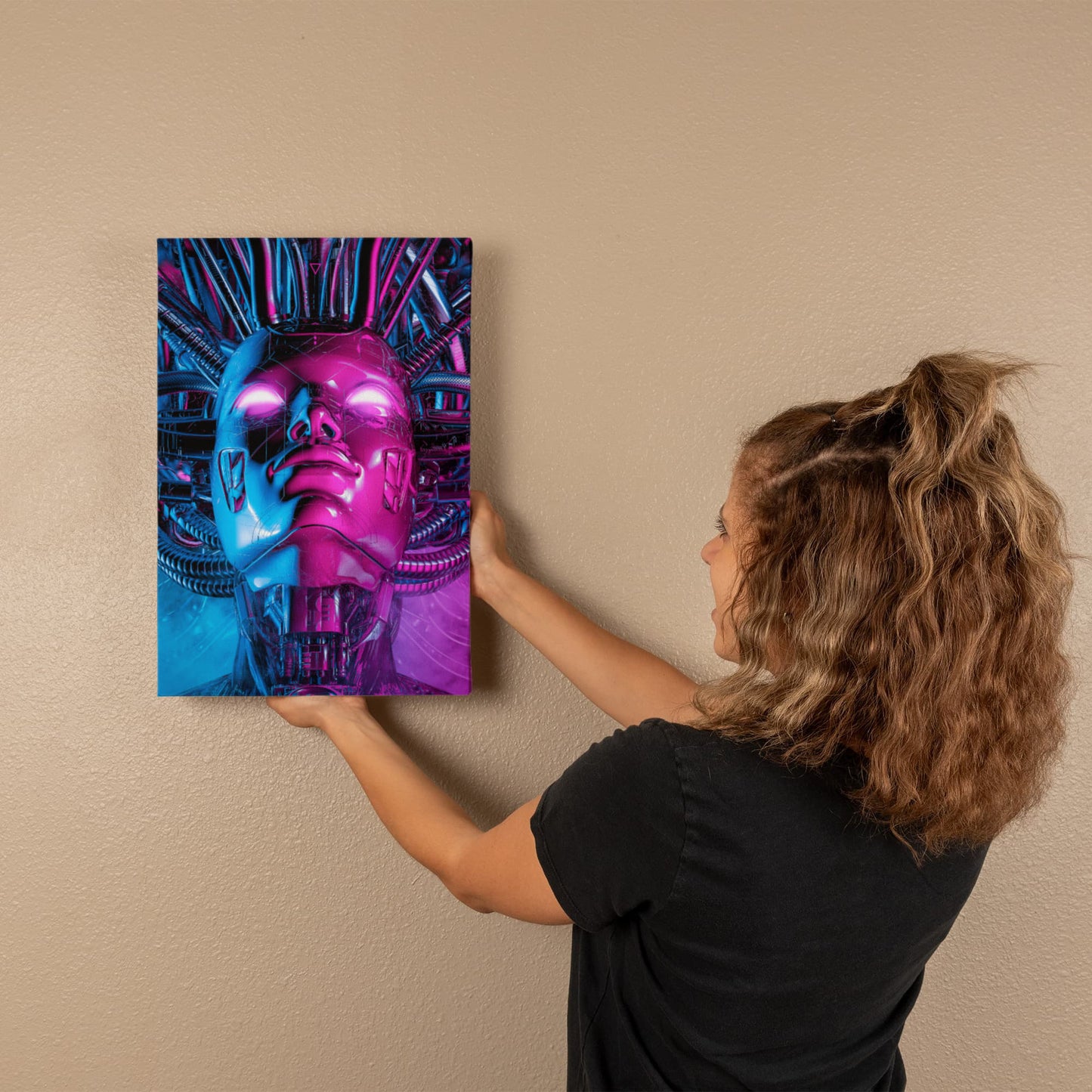 Android Alien Goddess Canvas Print