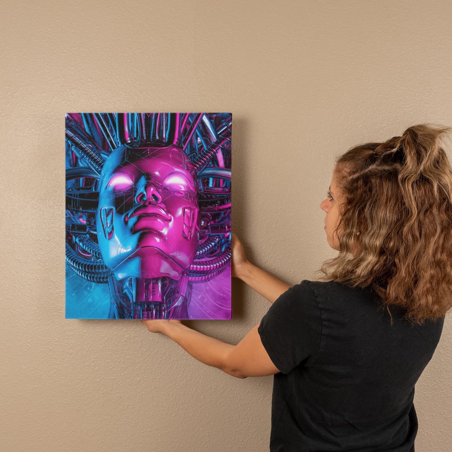Android Alien Goddess Canvas Print