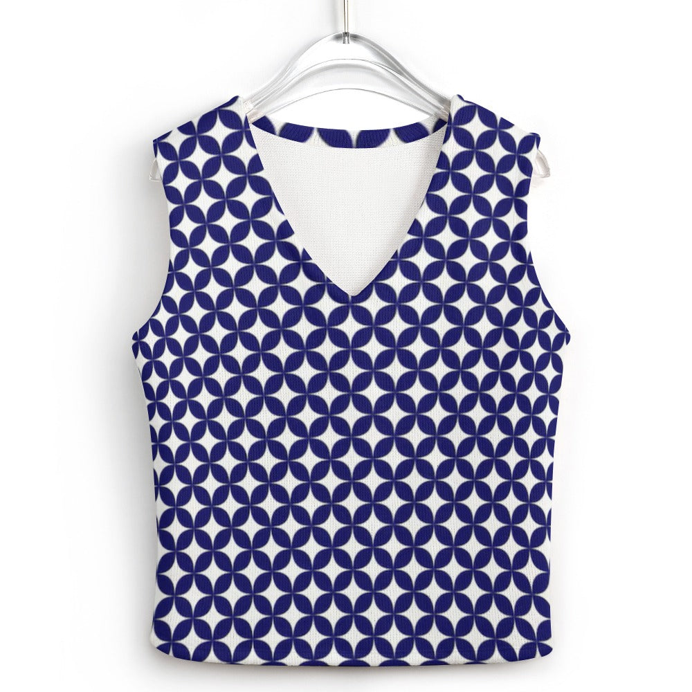 KSC's Custom Vest Designs Women's Long Sleeve Button Knit Vest - 10 OPTIONS INSIDE