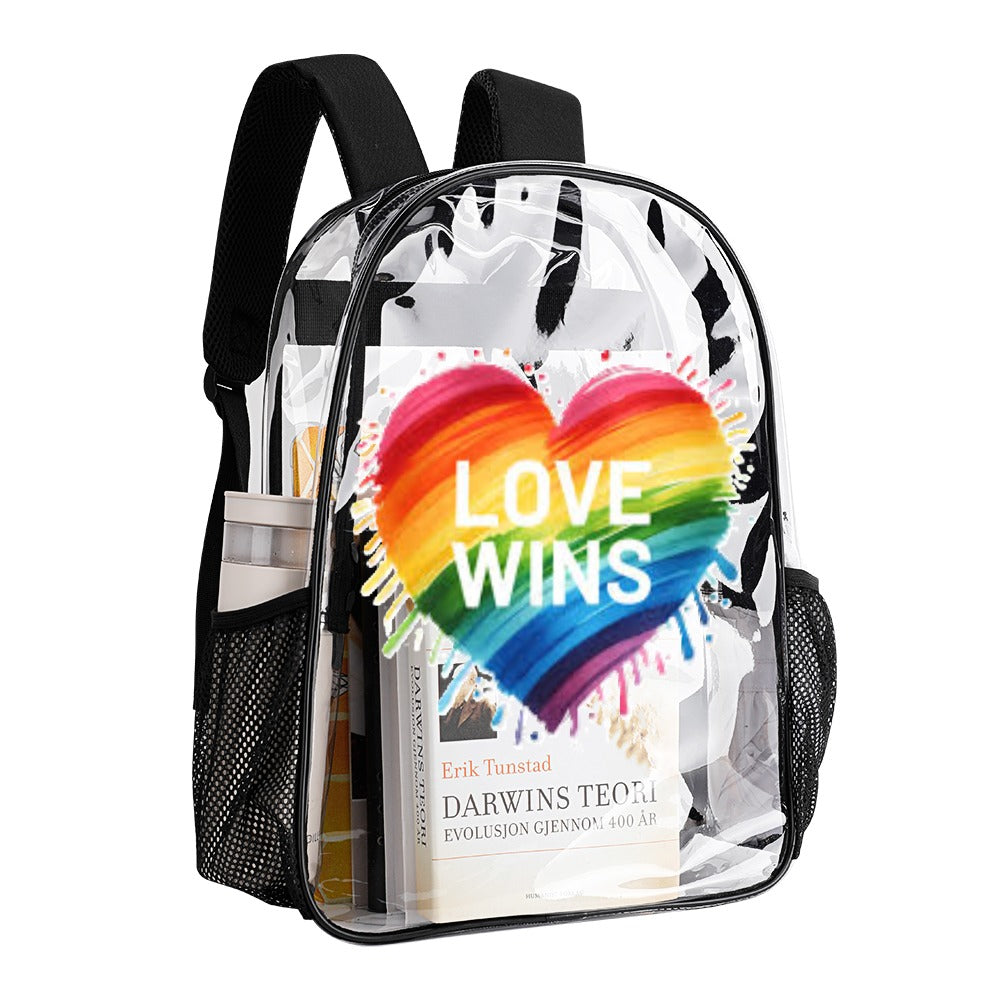 KSC's Custom Designs On Transparent Bag 17 inch New