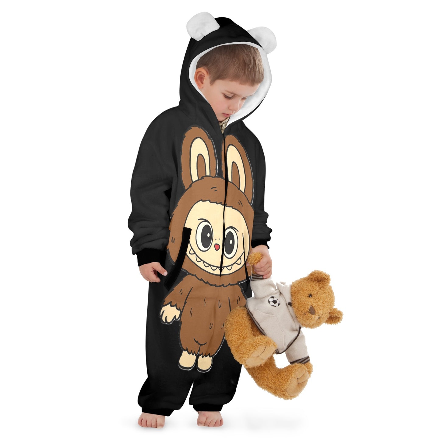 KSC's Exclusive Labubu Little Kids Onesies (2 to 7 Years Old) - Brown Bear Labubu