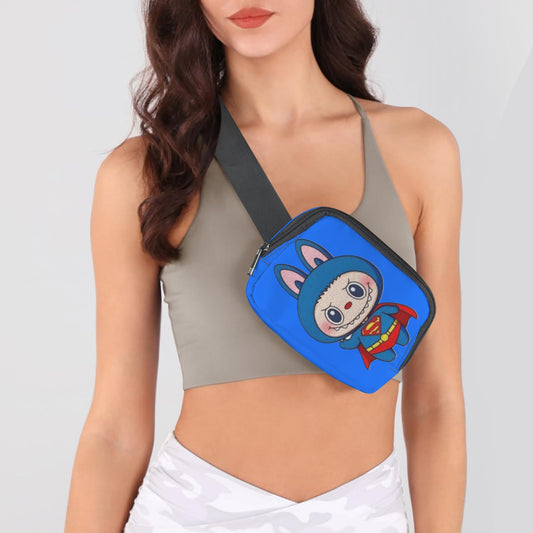 🦸♂️Labubu Hero Trio Fanny – Justice League Power, Pocket-Sized - Labubu Heros (Superman, Batman, Hulk) Cross Body Bags - Fanny Packs for Adults Kids