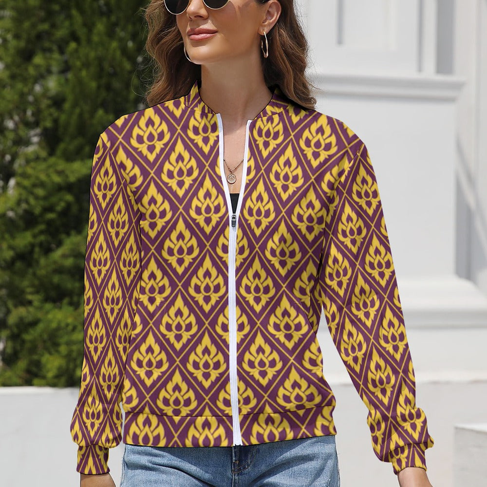 Women's Long Sleeve Zipper Jacket (10 Options) - KSC's Limited Edition Collections Designer Style