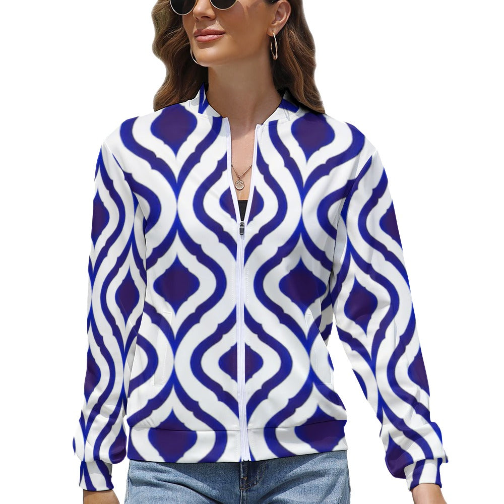 Women's Long Sleeve Zipper Jacket