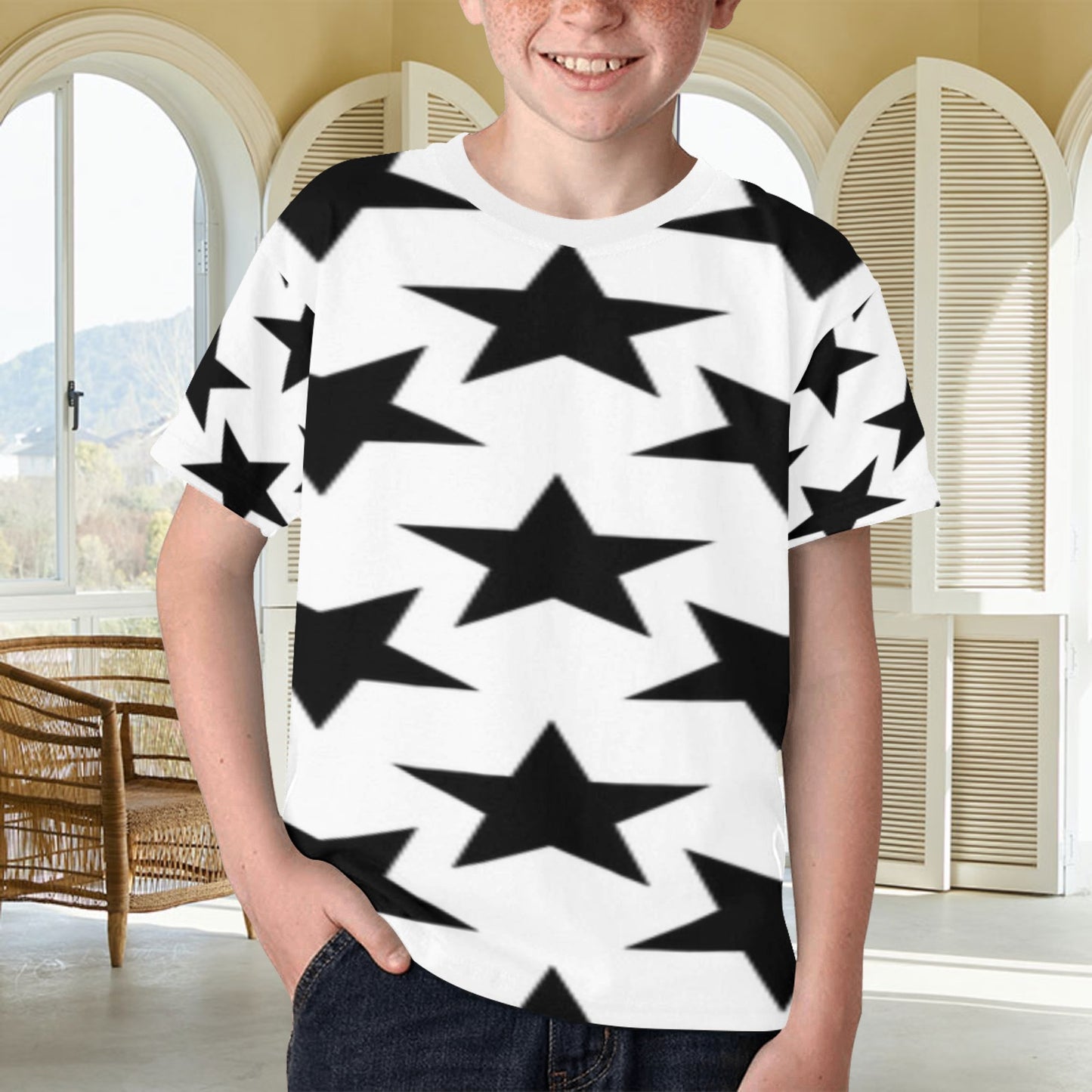 KSC's Exclusive Kids Designs- Young Men's/Boys Kids' All Over Print T-shirt Kids Print T-shirt