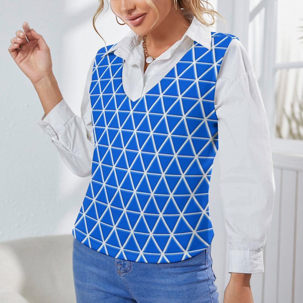 KSC's Custom Vest Designs Women's Long Sleeve Button Knit Vest
