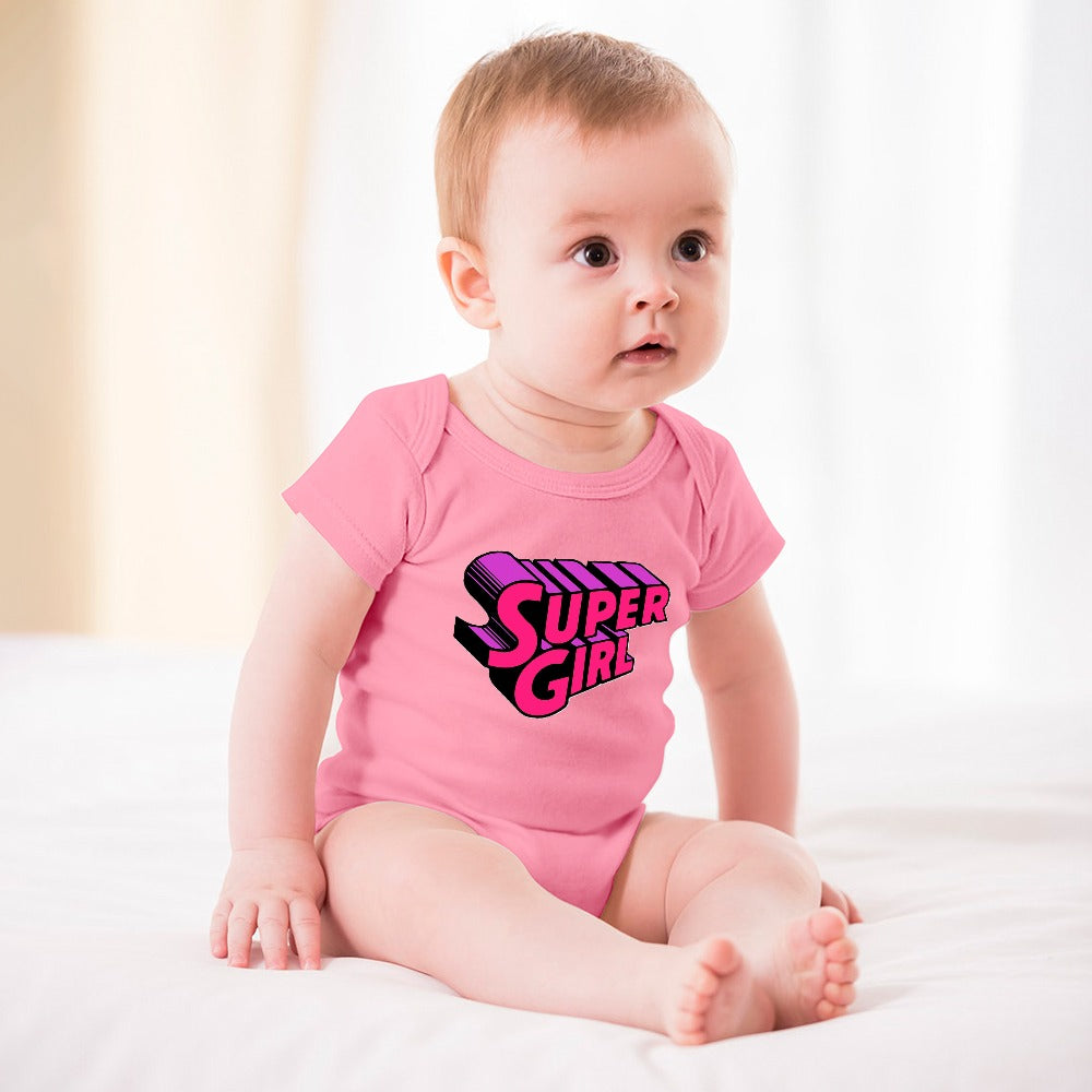 BABY GIRL CLOTHING CARTOON PRINT DESIGNS GIRL Short -Sleeve Baby's Bodysuit - CARTOON PRINTS