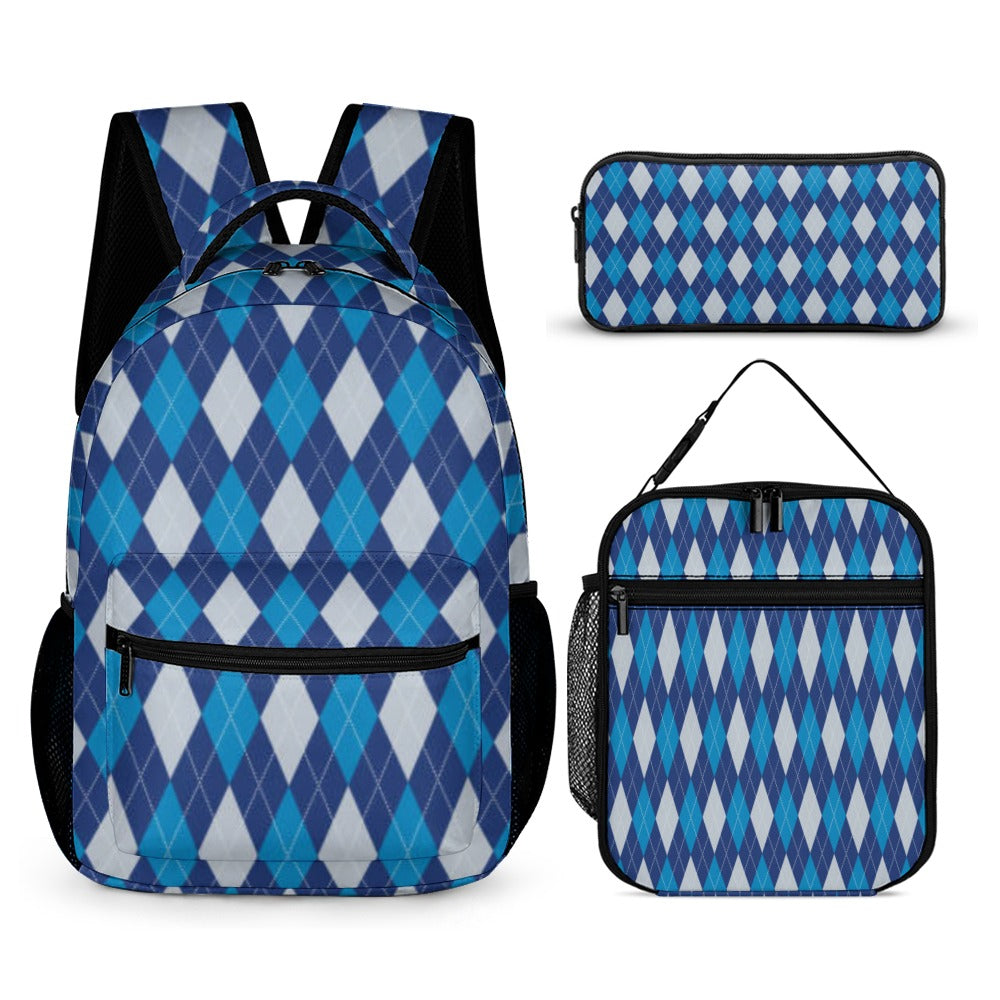 Back to School Bundles - 3PC Back To School Set - KSC's Custom Designs Back To School Sets - Backpacks, Three piece set combination Backpacks, Lunch Box, Pencil Bag/Organizer