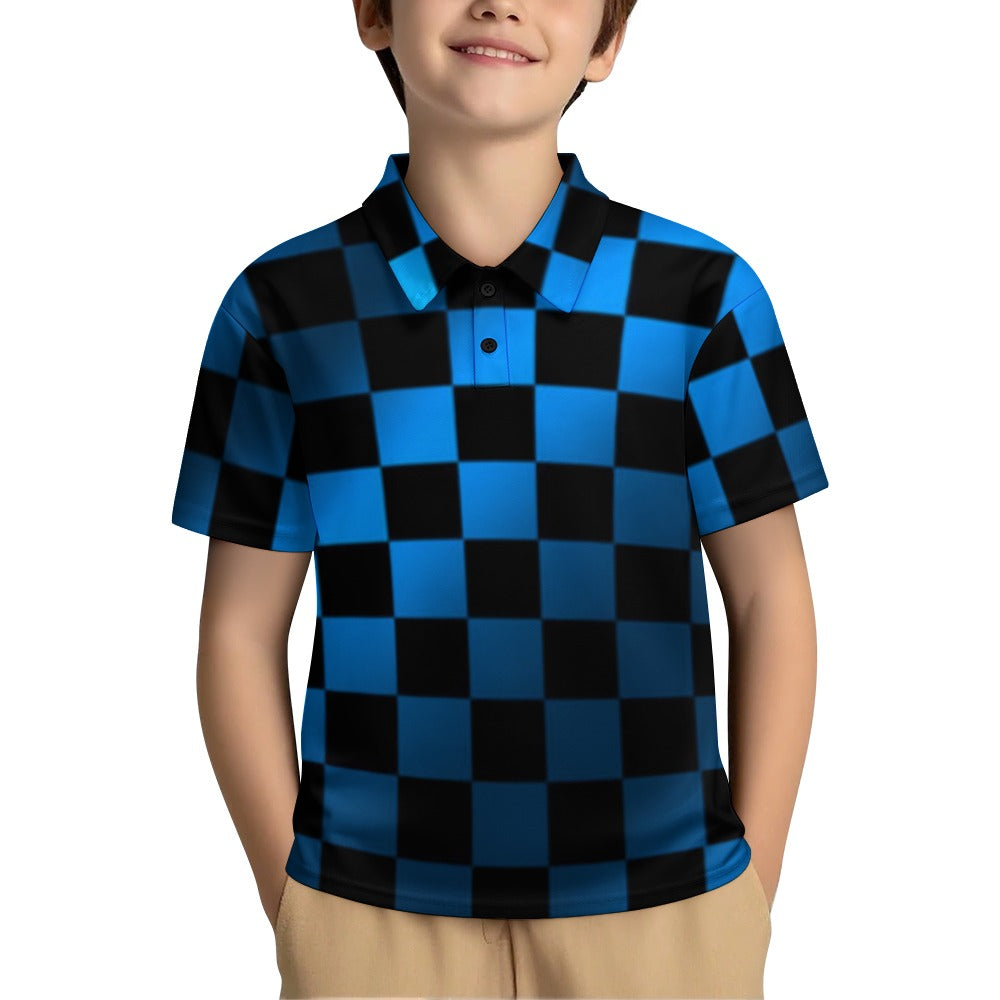 KSC's Exclusive Kids Designs- Young Men's/Boys New Kid's Shoulder buttoned polo shirt