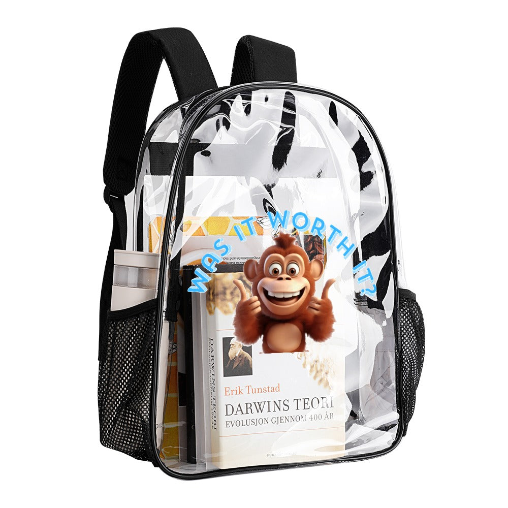 KSC's Custom Designs On Transparent Bag 17 inch New