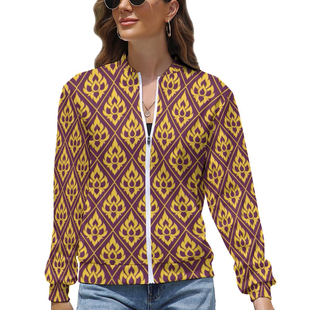 Women's Long Sleeve Zipper Jacket (10 Options) - KSC's Limited Edition Collections Designer Style