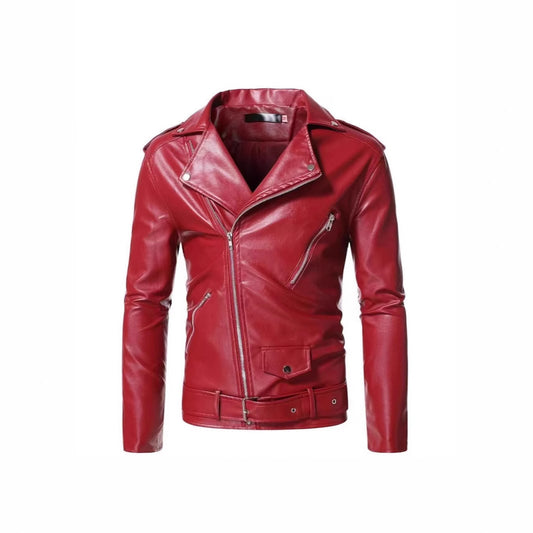 New men's leather jacket Trend Men's motorcycle leather jacket large size men's color