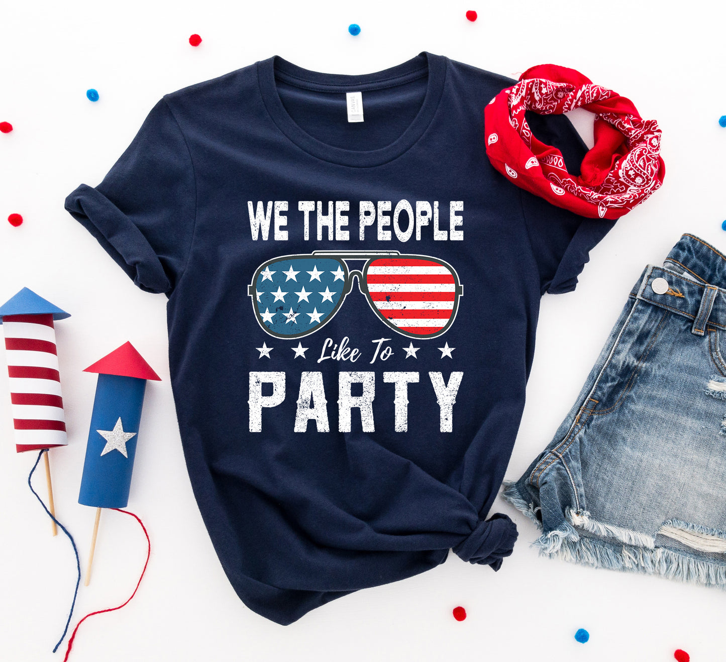 4th of July Shirt - We the people like to party Women's T-shirt